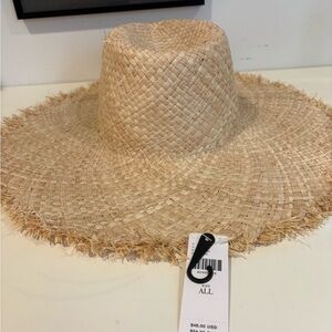 Anthropologie Straw Wide Brim Hat